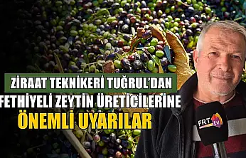 Ziraat Teknikeri Tuğrul'dan, Fethiyeli zeytin üreticilerine önemli uyarılar