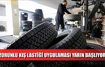 Zorunlu kış lastiği uygulaması yarın başlıyor
