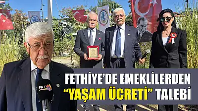 Fethiye'de Emeklilerden 'Yaşam Ücreti' Talebi