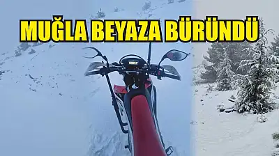 Muğla beyaza büründü