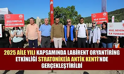 2025 Aile Yılı kapsamında labirent oryantiring etkinliği Stratonikeia Antik Kenti'nde gerçekleştirildi