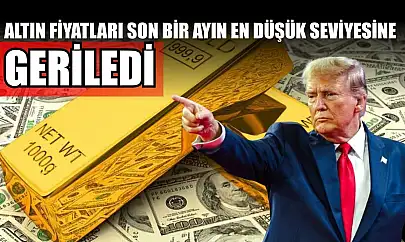 Altın fiyatları son bir ayın en düşük seviyesine geriledi