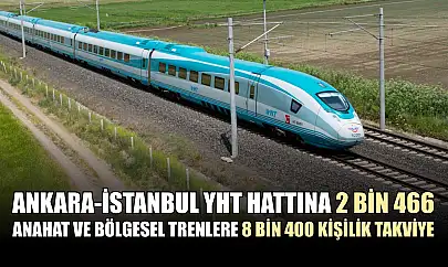 Ankara-İstanbul YHT hattına 2 bin 466, anahat ve bölgesel trenlere 8 bin 400 kişilik takviye