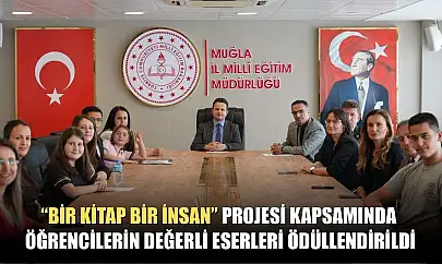 'Bir Kitap Bir İnsan' projesi kapsamında öğrencilerin değerli eserleri ödüllendirildi