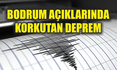 Bodrum açıklarında korkutan deprem