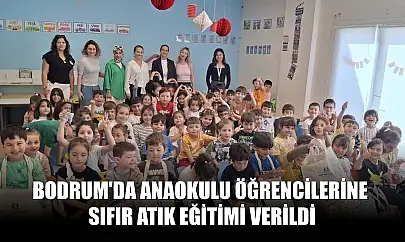 Bodrum'da anaokulu öğrencilerine sıfır atık eğitimi verildi