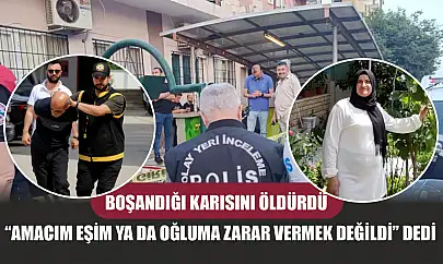 Boşandığı karısını öldürdü, 'Amacım eşim ya da oğluma zarar vermek değildi' dedi