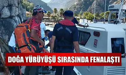 Doğa yürüyüşü sırasında fenalaştı