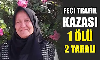 Feci trafik kazası: 1 ölü, 2 yaralı
