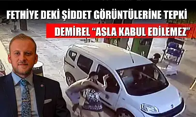 Fethiye deki Şiddet Görüntülerine Tepki: Demirel 'Asla Kabul Edilemez'