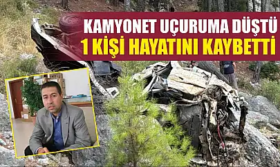 Kamyonet Uçuruma Düştü: 1 Kişi Hayatını Kaybetti