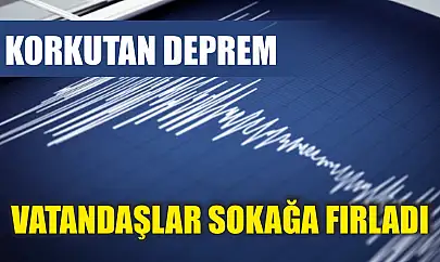Korkutan deprem: Vatandaşlar sokağa fırladı