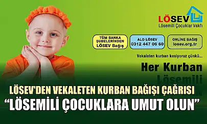 LÖSEV'den Vekaleten Kurban Bağışı Çağrısı: 'Lösemili Çocuklara Umut Olun'