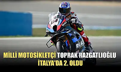 Milli motosikletçi Toprak Razgatlıoğlu, İtalya'da 2. oldu