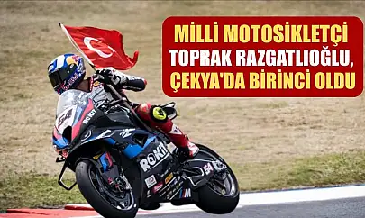 Milli motosikletçi Toprak Razgatlıoğlu, Çekya'da birinci oldu