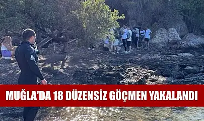 Muğla'da 18 düzensiz göçmen yakalandı