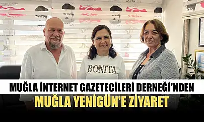 Muğla İnternet Gazetecileri Derneği'nden Muğla Yenigün'e ziyaret