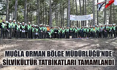 Muğla Orman Bölge Müdürlüğü'nde silvikültür tatbikatları tamamlandı