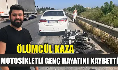 Ölümcül kaza: Motosikletli genç hayatını kaybetti