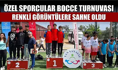 Özel sporcular bocce turnuvası renkli görüntülere sahne oldu