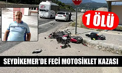Seydikemer'de feci motosiklet kazası:1 ölü