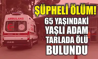 Şüpheli ölüm! 65 yaşındaki yaşlı adam tarlada ölü bulundu