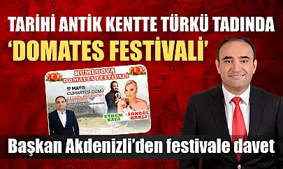 Tarihi antik kentte türkü tadında 'Domates Festivali'