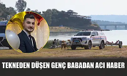 Tekneden düşen genç babadan acı haber