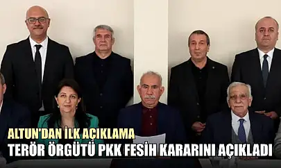 Terör Örgütü PKK Fesih Kararını Açıkladı: Altun'dan ilk açıklama