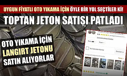 Uygun fiyatlı oto yıkama için öyle bir yol seçtiler ki! Toptan jeton satışı patladı