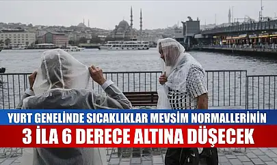 Yurt genelinde sıcaklıklar mevsim normallerinin 3 ila 6 derece altına düşecek