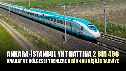 Ankara-İstanbul YHT hattına 2 bin 466, anahat ve bölgesel trenlere 8 bin 400 kişilik takviye