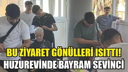 Bu ziyaret gönülleri ısıttı! Huzurevinde bayram sevinci