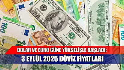 Dolar ve Euro Güne Yükselişle Başladı: 3 Eylül 2025 Döviz Fiyatları