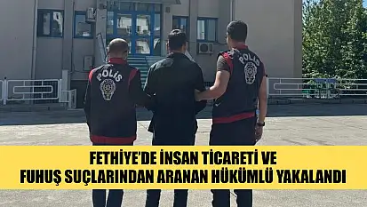 Fethiye'de İnsan Ticareti ve Fuhuş Suçlarından Aranan Hükümlü Yakalandı