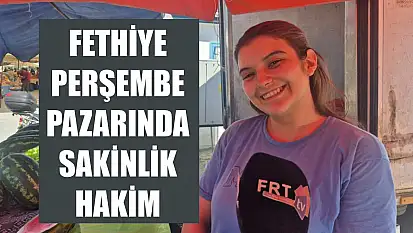 Fethiye Perşembe Pazarında Sakinlik Hakim