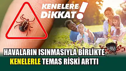 Havaların ısınmasıyla birlikte kenelerle temas riski arttı