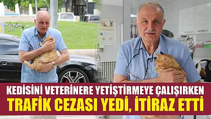 Kedisini veterinere yetiştirmeye çalışırken trafik cezası yedi, itiraz etti