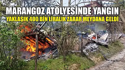 Marangoz atölyesinde yangın: Yaklaşık 400 bin liralık zarar meydana geldi