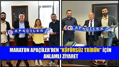 Maraton Apaçiler'den 'Küfürsüz Tribün' için anlamlı ziyaret