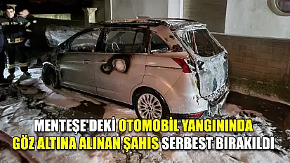 Menteşe'deki otomobil yangınında göz altına alınan şahıs serbest bırakıldı