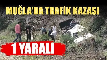 Muğla'da trafik kazası: 1 yaralı