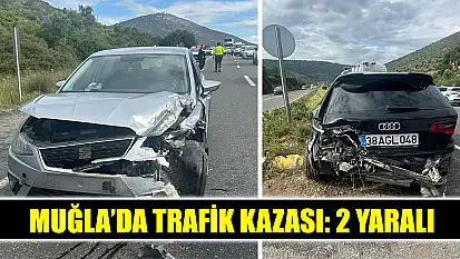 Muğla'da trafik kazası: 2 yaralı