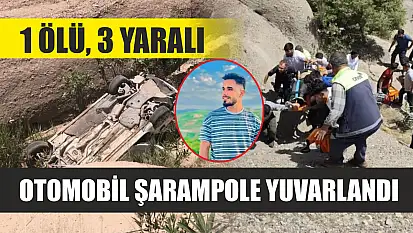 Otomobil şarampole yuvarlandı: 1 ölü, 3 yaralı