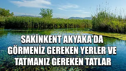 Sakinkent Akyaka'da görmeniz gereken yerler ve tatmanız gereken tatlar