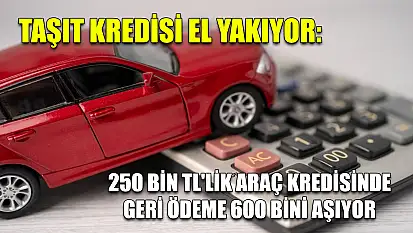Taşıt Kredisi El Yakıyor: 250 Bin TL'lik Araç Kredisinde Geri Ödeme 600 Bini Aşıyor