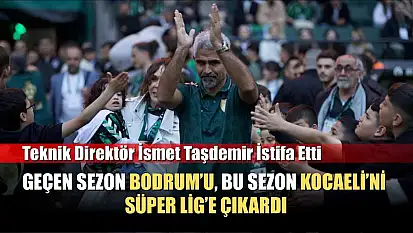 Teknik Direktör İsmet Taşdemir istifa etti