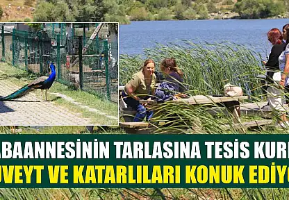 Babaannesinin tarlasına tesis kurdu Kuveyt ve Katarlıları konuk ediyor