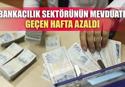 Bankacılık sektörünün mevduatı geçen hafta azaldı