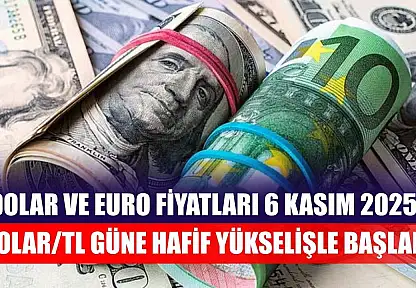 Dolar ve Euro Fiyatları 6 Kasım 2025: Dolar/TL Güne Hafif Yükselişle Başladı